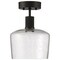 Access Lighting Port Nine Chardonnay, Chardonnay LED SemiFlush, Matte Black Finish, Seeded Glass 63147LEDD-MBL/SDG - alternate 2